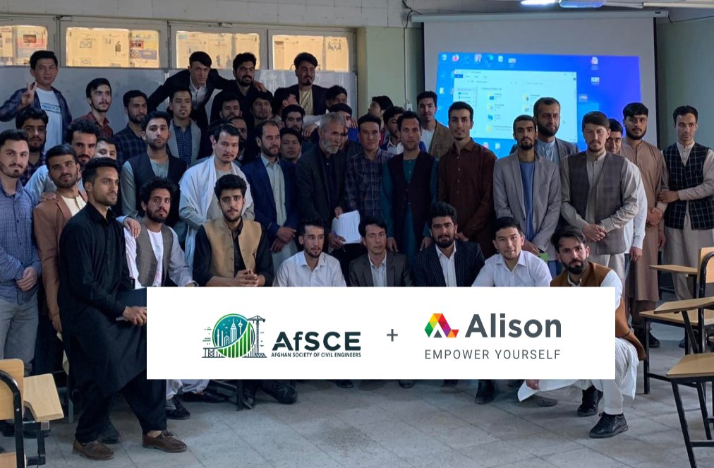 Afghan Civil Engineers Gain Global Training Exposure from Alison-AfSCE Partnership